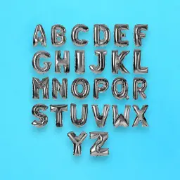 Silver Letter Helium Balloon 0169